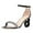 Black Patent Leather, variant on FSJ Women Classic Chunky High Heel Sandals Open Toe Ankle Strap Single Band Dress Shoes Size 8 White