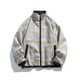 thumbnail image 4 of Puntoco Chaqueta De Hombre Con Capucha, Botones, Bolsillos, Empalmes, Cuadros, Doble Cara, Manga Larga, 4 of 8