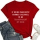 thumbnail image 5 of Camiseta con estampado sarcástico para mujer - Camiseta informal de manga corta con frases divertidas, 5 of 5