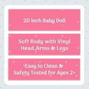 My Sweet Love 20in Soft Baby Doll Pink, Caucasian, Children Ages 2+