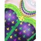 thumbnail image 4 of Camiseta para mujer, disfraz de flor de lis para mardi Gras, con forma de corsé, talla S, 4 of 7