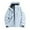 Blue, variant on Windproof Outdoor Mountain Jacket for Unisex, Detachable Hood Long Sleeve, Casual Loose Everyday Outerwear, 1 Piece, S-5XL, Plus Size Friendly
