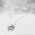 thumbnail image 4 of Brilliance Fine Jewelry Sterling Silver Crystal Butterfly Pendant Necklace, 18", All Ages, 4 of 7