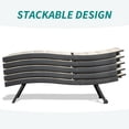 thumbnail image 6 of TOTAL Outdoor Lounge Chairs Set of 2, Aluminum Wicker Outdoor Chaise Lounge Chairs with 4 Adjustable Positions, Perfect for Patio, Beach, Yard, Deck, Poolside, 6 of 9