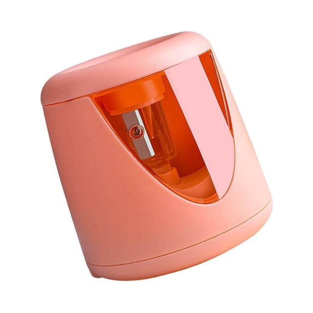 Automatic Electric Pencil Sharpener School Home Office Sharpener Pencil Sharpener USB+Battery Orange