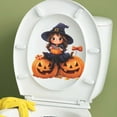 thumbnail image 4 of SLYNSHome Halloween Pumpkin Sticker,Waterproof Toilet Lid Sticker Decals Halloween Party Decor DIY Party Supplies, 4 of 6