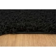 thumbnail image 6 of Malibu Collection Modern Shaggy Area Rug 9x12 Black, 6 of 7