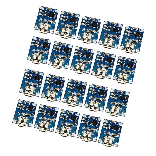 Paquete de 20 Tarjetas de Carga de Batería Micro USB de 5 V 1 a con Módulo de de Protección Zulema Módulo de carga USB