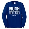 thumbnail image 2 of Wild Bobby Noah Was A Conspiracy Theorist Inspirational/Christian Men Long Sleeve Shirt, Royal, X-Large, 2 of 5