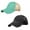 Black & Green, variant on 2 Pack Ponytail Hat Mesh Baseball Cap Adjustable High Messy Bun Ponycap-Black & Black Glitter