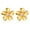 gold, variant on S.Leaf Plumeria Flower Earrings for Women S925 Sterling Silver 18K Gold Plated Hypoallergenic Cute Floral Flower Flatback Stud Jewelry Studs Earrings