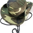 thumbnail image 3 of NevEND Sun Hat Foldable Boonie Hat,Wide Brim Bucket Hat for Fishing Hiking Camping  L-XL Camo  Woodland, 3 of 6