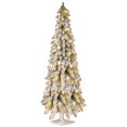 thumbnail image 1 of 60 in. Snowy Downswept Forstree with Metal Plate & 200 Clear Lights, 1 of 1