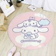 thumbnail image 3 of Alfombra redonda Kawaii Sanrio Cinnamoroll, alfombra antideslizante con dibujos animados para sala de estar, baño, dormitorio, habitación de niños, alfombrillas para cabecera, 3 of 4