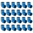 thumbnail image 1 of Uxcell 24Pcs 3/4" 90 Grados Codo Accesorios de Tubo, Grado de Construcción de Muebles Adaptador de Esquina de 2 Vías de 90 Grados para Conexión de Muebles de Construcción DIY, Estante de Jardín, Azul, 1 of 6