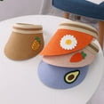 thumbnail image 4 of POINTERTECK Summer Kids Fruit Print Wide Brim UV Protection Hat Topless Straw Cap Sunhat, 4 of 8
