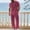 Wine, variant on Sets for Men Clothing 2 Piece Solid Color Cotton-Linen Look Short Sleeve Hooded Shirt and Drawstring Waist Pocket Pants, Resort Style Outfit Coffee S