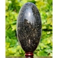 thumbnail image 3 of Polished Crystal Lingam Black Guinea Fowl Jasper Large 300mm / 22.6lbs, Shivling for Healing Stone & Spiritual Home Decor, Sacred Crystal Gift Chakra Balancing, Serene Energy Enhancer for Yoga & Reiki, 3 of 5