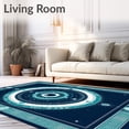 thumbnail image 2 of ODIKA 6'x9' Machine Washable Non-Slip Area Rug, Eye Entryway Decorative Welcome High Traffic Rug, Blue, 101608, 2 of 7
