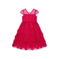 thumbnail image 6 of Kensie Girl High Low Rosette Dress, Sizes 4-16, 6 of 6