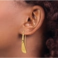 thumbnail image 3 of 14K Yellow Gold Jbsp's Polished Threader Earrings (34.85 X 6.72) Made In Italy le2194, 3 of 5