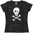 thumbnail image 3 of Inktastic Skull and Crossbones Women's T-Shirt, 3 of 5