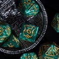 thumbnail image 2 of Cusdie 7-Die 25mm Giant DND Dice, Shield&Sword Pattern Polyhedral Dice Set for Role Playing Game Dungeons and Dragons D&D Dice Pathfinder, 2 of 5