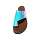 thumbnail image 1 of Moda para mujer Pisos Color fluorescente Punta abierta Zapato de playa Zapatillas romanas Wmkox8yii hj789, 1 of 4