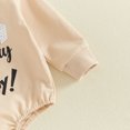 thumbnail image 2 of Cjfdfy Newborn Baby Boy Girls Birthday Romper Happy First Birthday As My Daddy Mommy Long Sleeve Romper Infant Cute My First Birthday Fall Winter Outfit 0-18M, 2 of 9