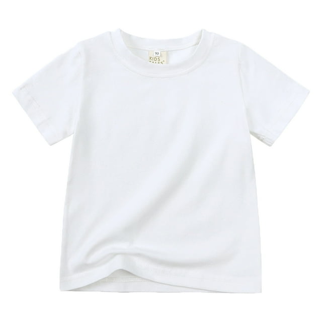 B91xZ Chemises pour Filles T-Shirt Graphique à Manches Courtes pour Filles, Blanc 6-7 Ans