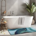 thumbnail image 2 of Blue Marble Gold Wave Pattern Kitchen Rug Mat,Kitchen Runner Rugs Non Skid Washable,Decorative Kitchen Floor Mats for Kitchen,Sink,Laundry,17"x47.2", 2 of 7