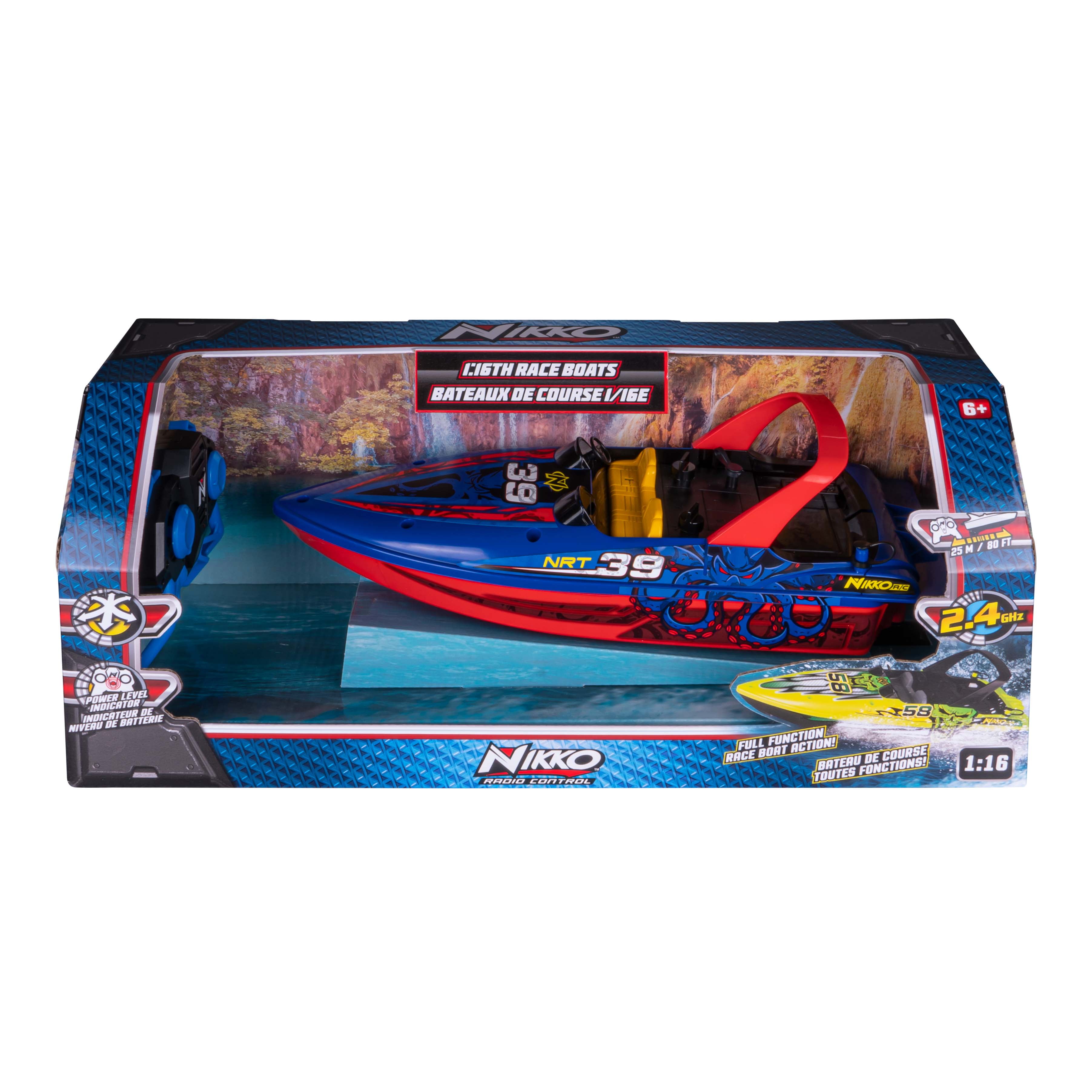 1:16 Scale Race Boats - Octo-Blue #39 - Walmart.com