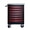 Black, variant on Noble House 4-Drawer Rolling Tool Organizer Cart, Steel Mobile Chest Storage with Worktop for Garage Workshop, Red