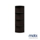 thumbnail image 1 of Mobi Librero Esquinero 40cm Madera Diana Chocolate 4 Entrepaños Mobi Muebles Moderno, 1 of 7
