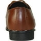 bravo! Garçon Classique Lacets Oxford KING-1KID Chaussures Habillées en Cuir Chaussette Carré Orteil Brown – image 3 sur 7