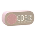 thumbnail image 3 of Speaker Clock, HD Mirror Mirror Speaker Clock Portable Intelligent Multifunctional Efficient Scheduling Lithium Battery  for Office Black,White,Pink, 3 of 8
