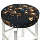 thumbnail image 3 of Balery Elegant Golden Blue Ornaments Fundas de asiento para taburete de bar redondo de tela de terciopelo ajustables que protegen de arañazos y manchas para sillas de 14 a 17 pulgadas.-13 inch, 3 of 7