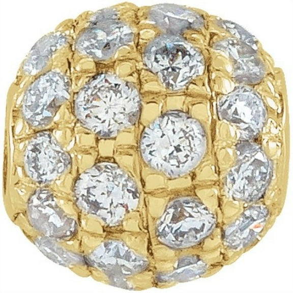 Auriga Fine Jewelry 14k Yellow Gold 3 mm 1/8 CTW Natural Diamond Ball Pendant for Women