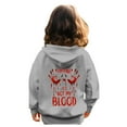 thumbnail image 6 of LUOGENLI Girls Hoodies Size 14-16 Full Zipper Girls Casual Long Sleeve Hoodies Cute Oversized Pocket Sweatshirt Tops Girls Hoodies Size 10-12 Red Grey 6-7 Years, 6 of 9