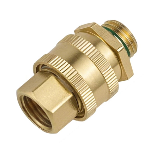 Brass High Pressure Rotating Pipe Connector for Machines, Leakproof Quick Union Fitting, Easy Plumbing Installation