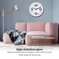 thumbnail image 4 of VONKY 12 Inch Wall Clock Non-Ticking Battery-Operated Pointer Timepiece Decorative Modern Living Room Large Hanging Clocks White, 4 of 6