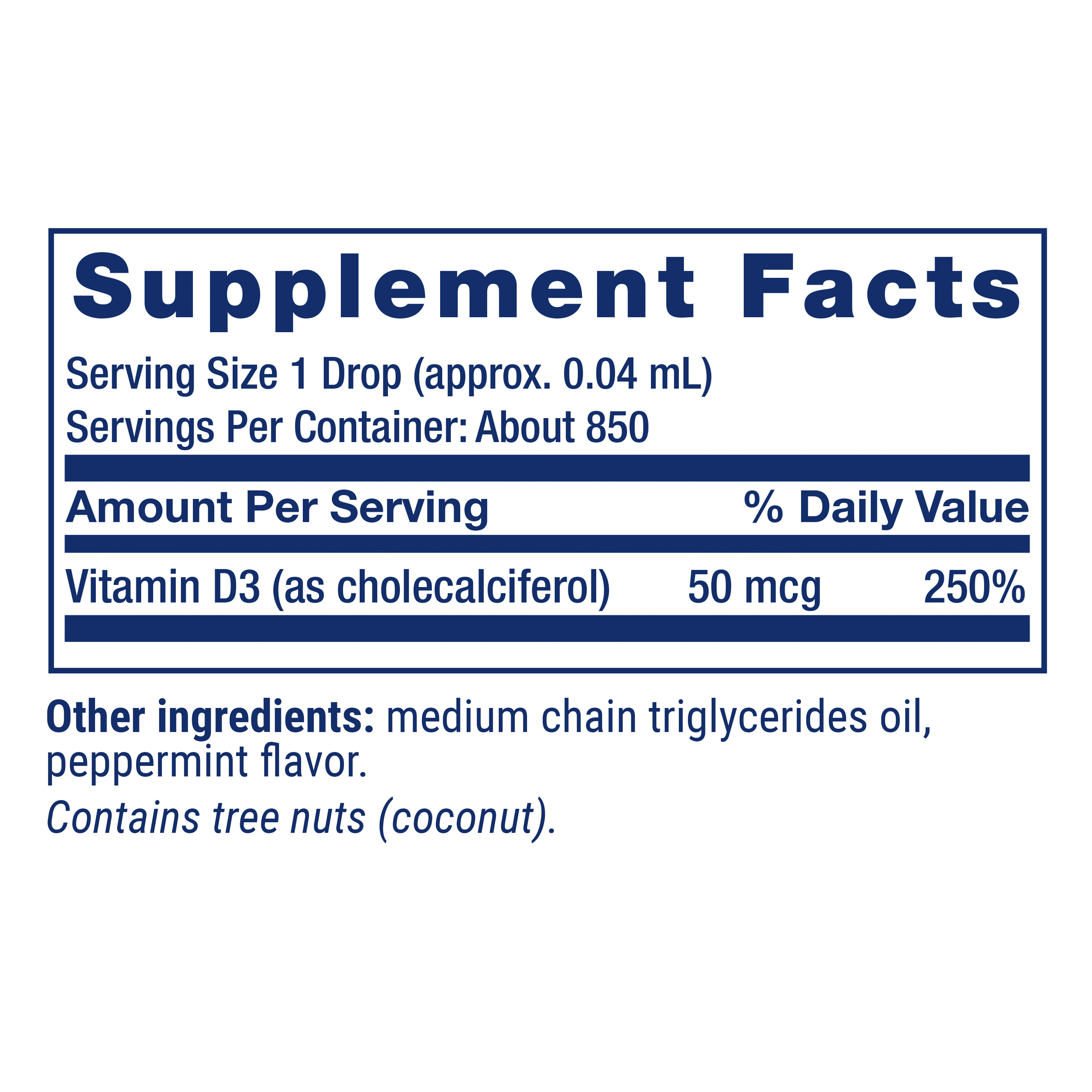 Life Extension Liquid Vitamin D3, 50 mcg (2000 IU) - Bone health, immune health, heart health - Gluten-Free, Non-GMO, Mint, Net . 1 fl. Oz. (29.57 mL)