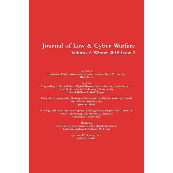 Volume 6 Winter 2018 Issue 2 (Paperback)