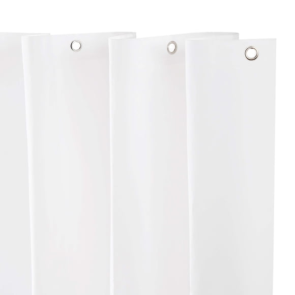 Cortina de ducha Kenney KN61440, impermeable, 180 x 183 cm, color blanco