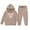 Khaki, variant on WOYY Toddler Girls Bow Tracksuit Winter Hoodie Jogger Pants Outfits, Sizes 2-3T