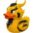 thumbnail image 1 of Dragon Duck Gothic Duck Statue, Hand-Painted Cool Resin Dragon Duck Figure Yellow Dragon Duck Garden Statue Decoration, 8cm, 1 of 5