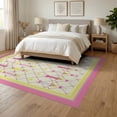 thumbnail image 3 of ODIKA 6'x9' Washable Area Rug School Pencil Door Interlocking Schoolgirl Welcome Classroom for Family Room, Living Mater Bedroom, Non-Slip, Easy Care, 3 of 7