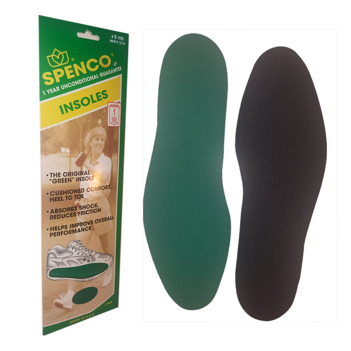 Spenco Insoles 5 Men's Size 1213