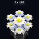 thumbnail image 3 of Linterna de exterior de 7 LED, portátil, recargable por USB, COB, luz lateral, lámpara portátil de patrulla, lámpara de pesca de plástico, 3 of 6