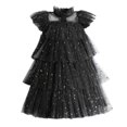 thumbnail image 1 of Disfraz de Cosplay de Wednesday para niña, vestido gótico negro para fiesta de Halloween, novedad de 2023, 1 of 4